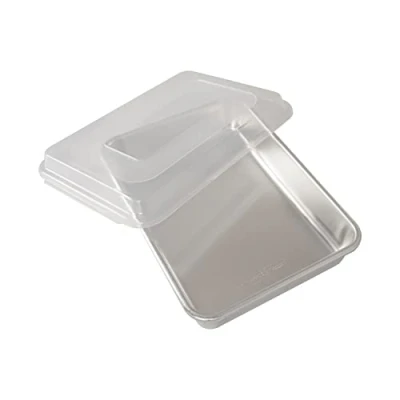 Afbeelding van Bakvorm, Rechthoek, met Deksel, 25 x 34 cm, Aluminium, Nordic Ware Naturals