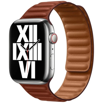Afbeelding van Apple origineel Leather Loop Watch medium 42mm / 44mm 45mm 49mm Stone MTHC2ZM/A