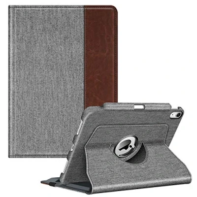 Afbeelding van Fintie Hoes voor Nieuwe iPad Air 10,9&quot; 2020 (Nieuwste Model, 4e Generatie) met Pennenhouder 360 Graden Verstelbare Beschermhoes Cover Standfunctie, Auto Sleep/Wake 10,9 inch, Denim Grijs