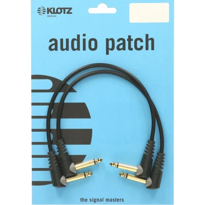 Afbeelding van Klotz AU AJJ0015 2x Patchkabel 0,15 m Mono patch kabel