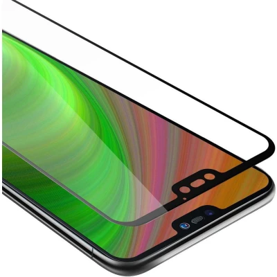 Afbeelding van Cadorabo Screenprotector geschikt voor Huawei P20 LITE 2018 / NOVA 3E Volledig scherm pantserfolie Beschermfolie in TRANSPARANT met ZWART Gehard (Tempered) display beschermglas 9H hardheid 3D Touch