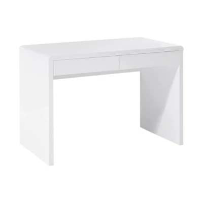 Afbeelding van Vente unique Bureau met 2 lades Mdf Wit gelakt VACELA L 110 cm x H 75 D 60