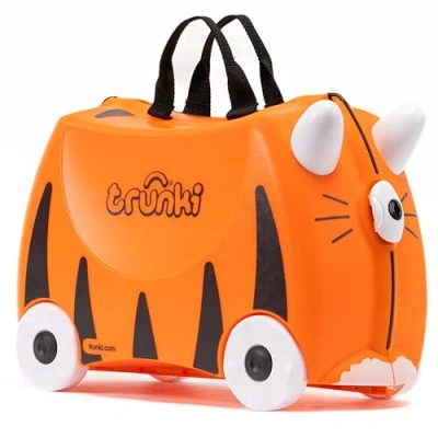 Afbeelding van Trunki Reiskoffer &amp; Handbagage Kinderen Tipu Tijger (Oranje)