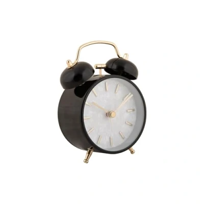 Afbeelding van Karlsson Wekker Pearl Glow Zwart Ø8cm Scandinavisch Sinterklaas cadeau cadeautjes vrouw man voor haar hem Sint Kado