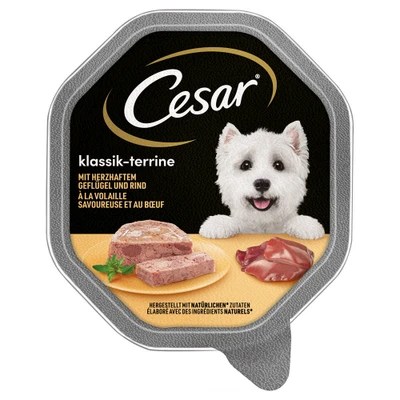 Afbeelding van Megapack Cesar kuipjes 28 x 150 g Klassieke terrine met gevogelte en rund