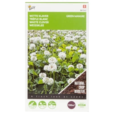 Afbeelding van Zaden groenbemester witte klaver 100 gram Buzzy