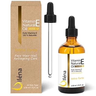 Afbeelding van Vitamine E (tocoferol) olie, veganistisch, 100% natuurlijk, anti aging, gezichtsverzorging, waterproof, lichaam en haar, nagels nagelriemen, hydraterende handherstellende 50 ml