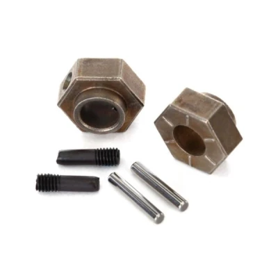 Afbeelding van Wheel hubs, 12mm hex (2)/ stub axle pins (2) (steel) (fits T