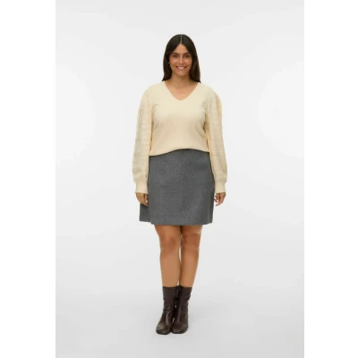 Afbeelding van VERO MODA CURVE Trui New Limone Creme 4244