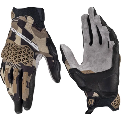 Afbeelding van Leatt 2024 X Flow 7.5 ADV Adventure Handschoenen Short Desert Zwart / Bruin maat XL