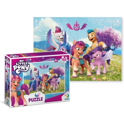 Afbeelding van DODO Toys My Little Pony Puzzel 5+ 60 stukjes 32x23 cm Speelgoed 4 5 6 jaar Kinderpuzzel