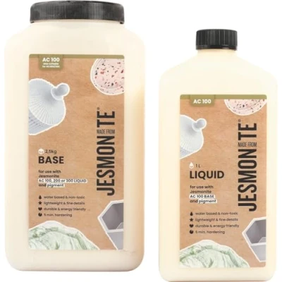 Afbeelding van Jesmonite set AC100 1l Liquid + 2,5kg Base