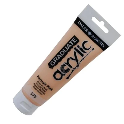 Afbeelding van Daler Rowney Graduate 123120573 acrylverf, 120 ml, portretkleur roze