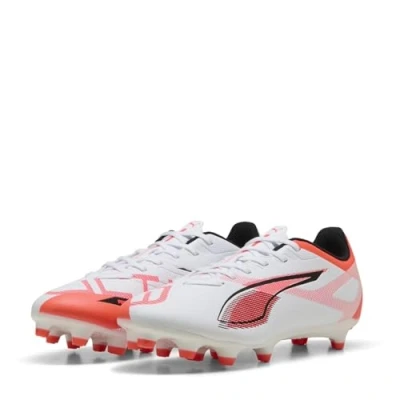 Afbeelding van Puma Ultra 5 PLAY Voetbalschoenen met Kunststof noppen, Dames, Maat: 40.5, White/black/glowing red