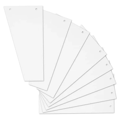 Image de herlitz Intercalaires, trapézoidal, carte lustrée, blanc