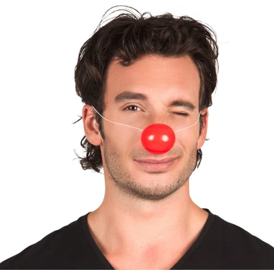 Afbeelding van Boland 24 Clownsneuzen plastic Rood Kinderen en volwassenen Unisex Clown Circus