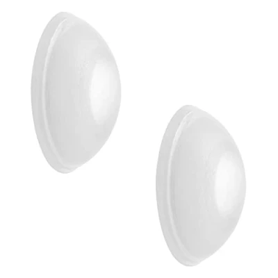 Afbeelding van Wagner 15233112 Set van 2 wandstoppers SATINIERT Ø 30 x 10 mm, hoogwaardig kunststof, om te schroeven of lijmen, eenvoudig en elegant design
