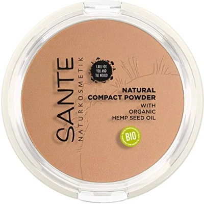 Afbeelding van Sante Natural Compact Powder Poeder, Dames, Maat: 9 g, 03 warm honey