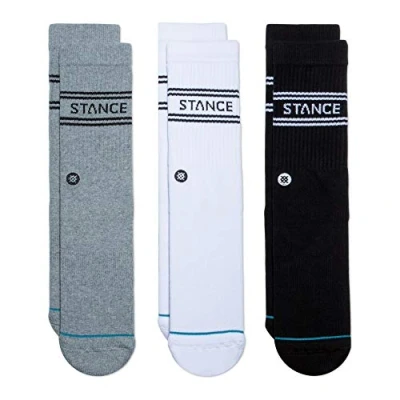 Afbeelding van Stance Heren 3 stuks casual basic sokken, meerkleurig, Meerkleurig