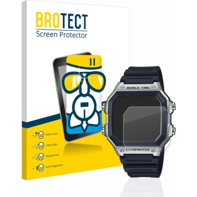 Afbeelding van BROTECT Screenprotector voor Casio AE 1200WH 1CVEF Folie Beschermfolie Beschermglas transparant