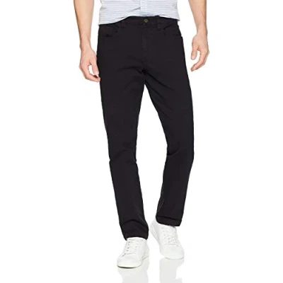 Image de Amazon Essentials Pantalon Chino Stretch Confortable à 5 Poches Coupe Ajustée (Déjà Goodthreads) Men&#039;s, Noir, 36W / 29L
