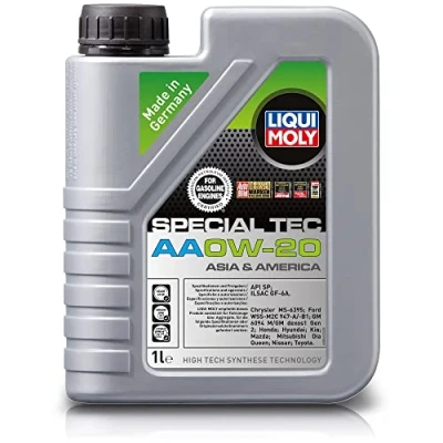 Afbeelding van Liqui Moly Special Tec AA 0W 20 5L Motorolie 9734 TOYOTA: Yaris II Hatchback, Auris Verso, HYUNDAI: Tucson, i20 I ix35