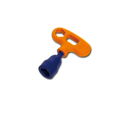 Afbeelding van Peggy Peg Schroefharingen Kombi Tool Oranje Blauw Tent Haringen
