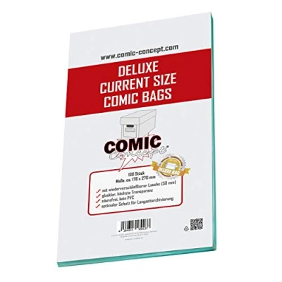 Afbeelding van Comic Concept Deluxe Current Size Zakken (176 x 270 mm) met lipje