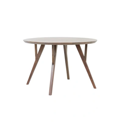 Afbeelding van Light &amp; Living Eettafel QUENZA Ø140x76cm Bruin