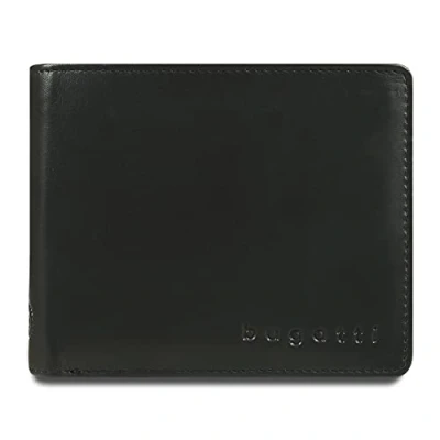 Afbeelding van bugatti Primo RFID leren herenportemonnee, 10 kaarten, met portemonnee, zwart, zwart.