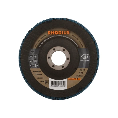 Afbeelding van Rhodius 210482 LSZ F3 Lamellenschijf Diameter 125 mm Boordiameter 22.23 RVS 1 stuk(s)