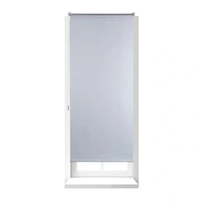 Afbeelding van Relaxdays thermo rolgordijn wit isolerend zonder boren verduisterend diverse maten 70x160cm