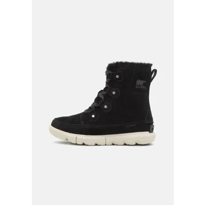Afbeelding van Sorel Explorer NEXT JOAN WP Snowboots, Dames, Maat: 37.5, Black Veloursleer