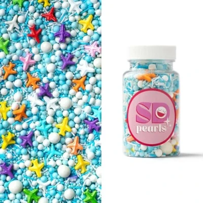 Afbeelding van SD Pearls Lot de 100 boîtes sucre colorées pour anniversaire d&#039;enfant, fête prénatale, fêtes à thème et cupcakes, décoration gâteau comestible gâteaux, muffins desserts (mélange « dans
