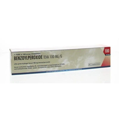 Afbeelding van Benzoylperoxide Teva Hydrogel 10%
