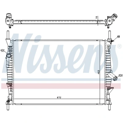 Afbeelding van Nissens Radiateur 69240