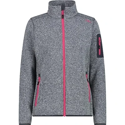 Afbeelding van CMP Fleecejas, Dames, Maat: 34, Titanio/fuxia