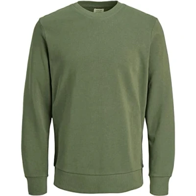 Afbeelding van JACK &amp; JONES Male Pull en tricot classique, Vert (Dusty Olive/Coupe régulière), M