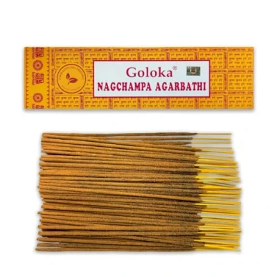 Afbeelding van Nag Champa Wierookstokjes 100 g (70 90 stokjes) aromatherapie, meditatie, yoga, milieuvriendelijke verpakking
