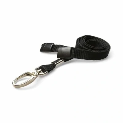 Afbeelding van ALG ID Cards® Breakaway Veiligheidsband met metalen clip voor kaarten, visitekaartjes, zwart