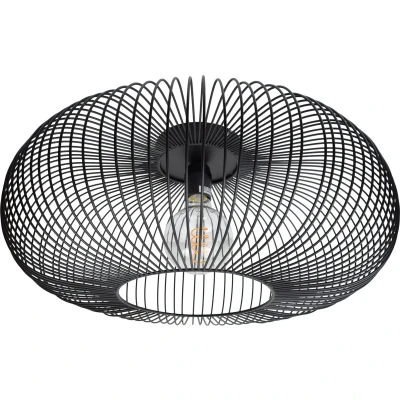Afbeelding van Urban Interiors Meya plafondlamp XL Metaal Zwart Ø50