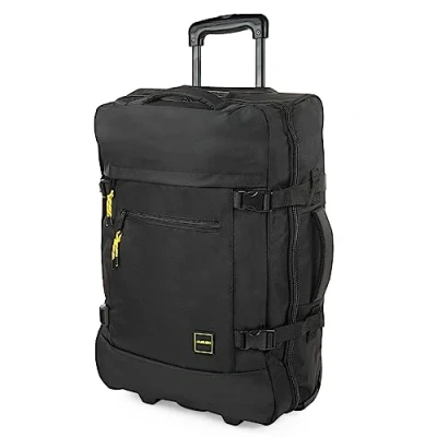 Afbeelding van JASLEN Vliegtuigcabinekoffer robuuste handbagage kleine semi harde koffer met 2 wielen ultralichte koffer, combinatieslot, zwart