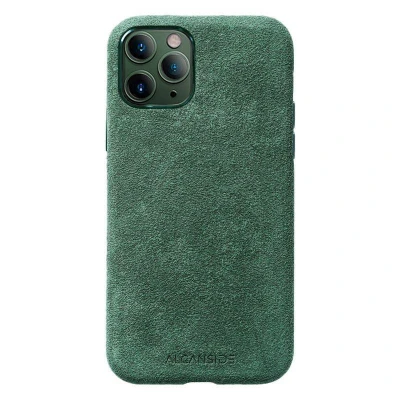 Afbeelding van iPhone 11 Pro Max Alcantara Case Midnight Green