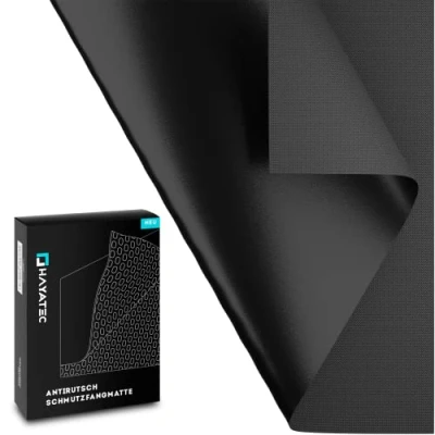 Afbeelding van HAYATEC Universele antislip kofferbakbeschermingsmat 120 x 100 cm Antislipmat Autolademat Kofferbakbescherming Op maat te snijden en waterdicht Zwart