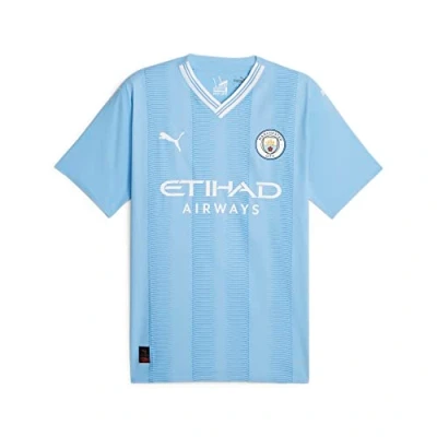 Afbeelding van Puma Mcfc Home Authentic T shirt Met Korte Mouwen Blauw XL