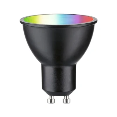 Afbeelding van 29148 Paulmann Home LED lamp GU10 Energielabel: F (A G) 4.8 W RGBW Zwart (mat)