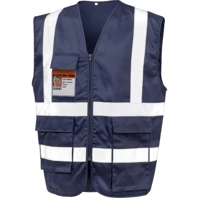 Afbeelding van Result Veiligheidshesje met rits R477X Navy