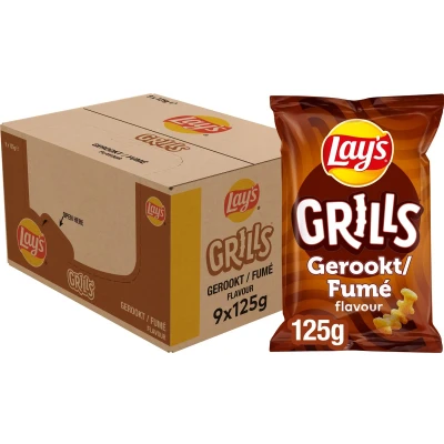 Afbeelding van Lays Grills Doos 9 x 125 Gram