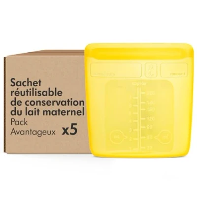 Afbeelding van Medela Herbruikbare Moedermelk Bewaarzakjes tot 500 keer 5 stuks 100% lekvrij