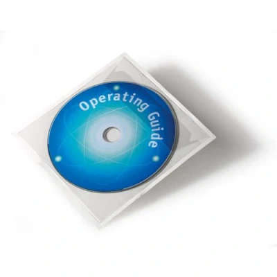 Image de DURABLE Pochette autoadhésive POCKETFIX CD/DVD, transparent
